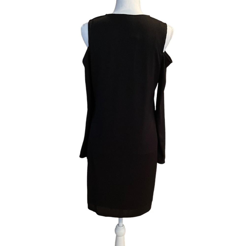 NWT Zara Cold Shoulder Ribbed Knit Dress - Picture 3 of 4